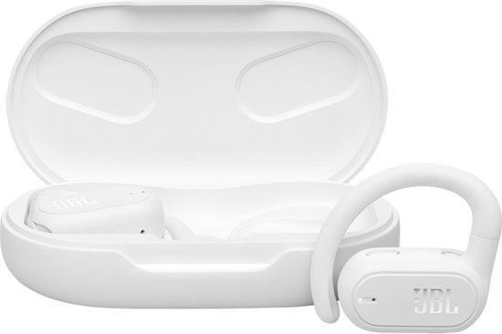 JBL Soundgear Sense draadloze open-ear oordopjes wit