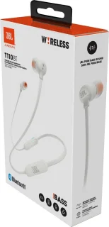 JBL T110BT Draadloze In-Ear Oordopjes Wit