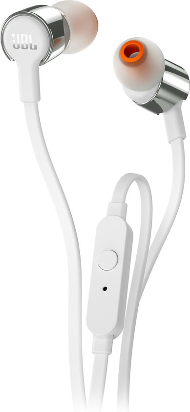 JBL T210 In-Ear Oordopjes Zilver