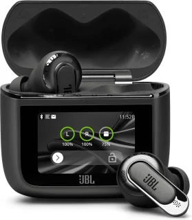 JBL Tour Pro 3 Draadloze Noise-Cancelling Oordopjes Zwart