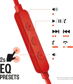 JBL Tune 305C In-Ear Oordopjes Rood