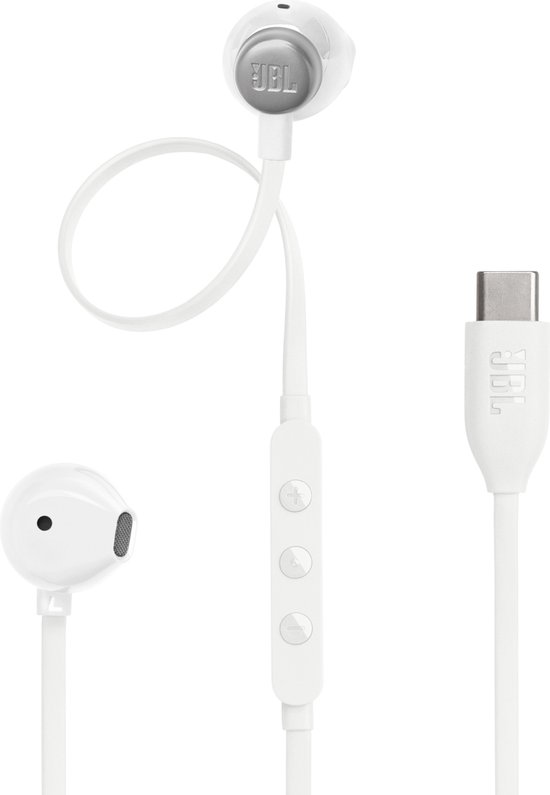 JBL Tune 305C In-Ear Oordopjes Wit