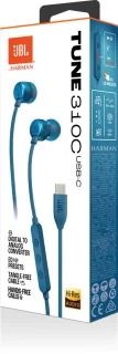 JBL Tune 310C Bedrade Oordopjes Blauw