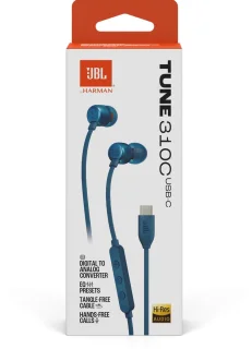 JBL Tune 310C Bedrade Oordopjes Blauw