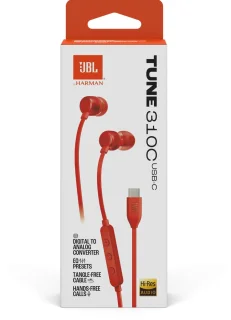JBL Tune 310C Rood Bedrade Oordopjes