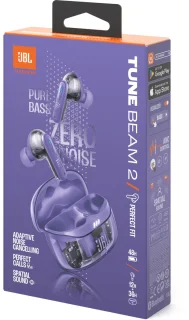 JBL Tune Beam 2 True Wireless oordopjes Ghost Purple