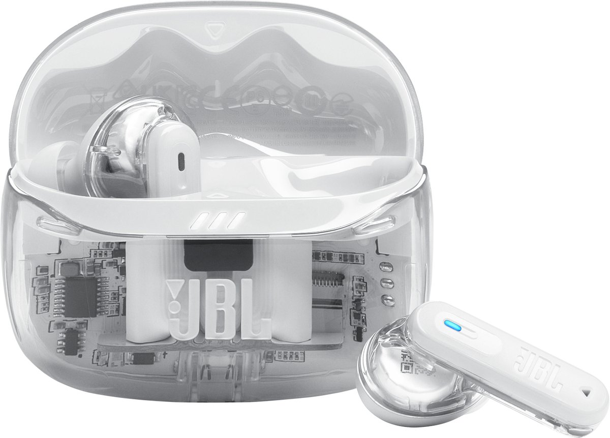 De JBL TUNE BEAM 2 True Wireless oordopjes Ghost White in één oogopslag