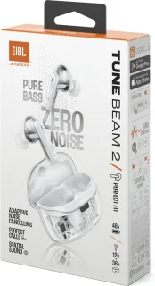 JBL TUNE BEAM 2 True Wireless oordopjes Ghost White