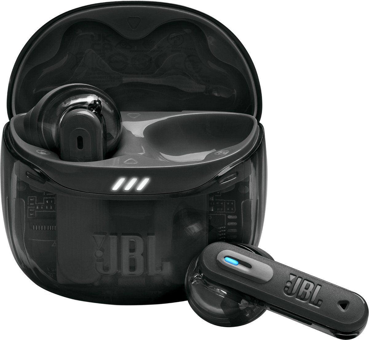 De JBL TUNE Flex 2 True Wireless Earbuds Ghost Black in één oogopslag