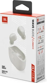 JBL Wave Buds Draadloze Oordopjes Wit