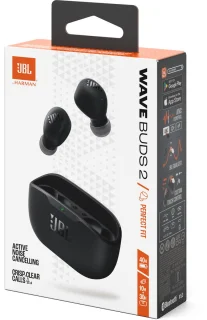 JBL Wave Buds Draadloze Oordopjes Zwart