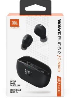 JBL Wave Buds Draadloze Oordopjes Zwart