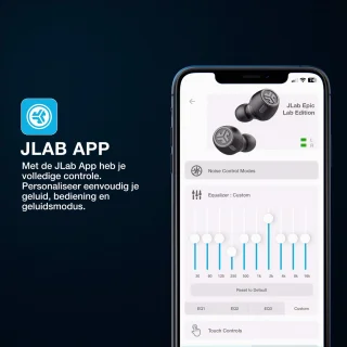 JLAB Epic Lab Edition Bluetooth Oordopjes Zwart
