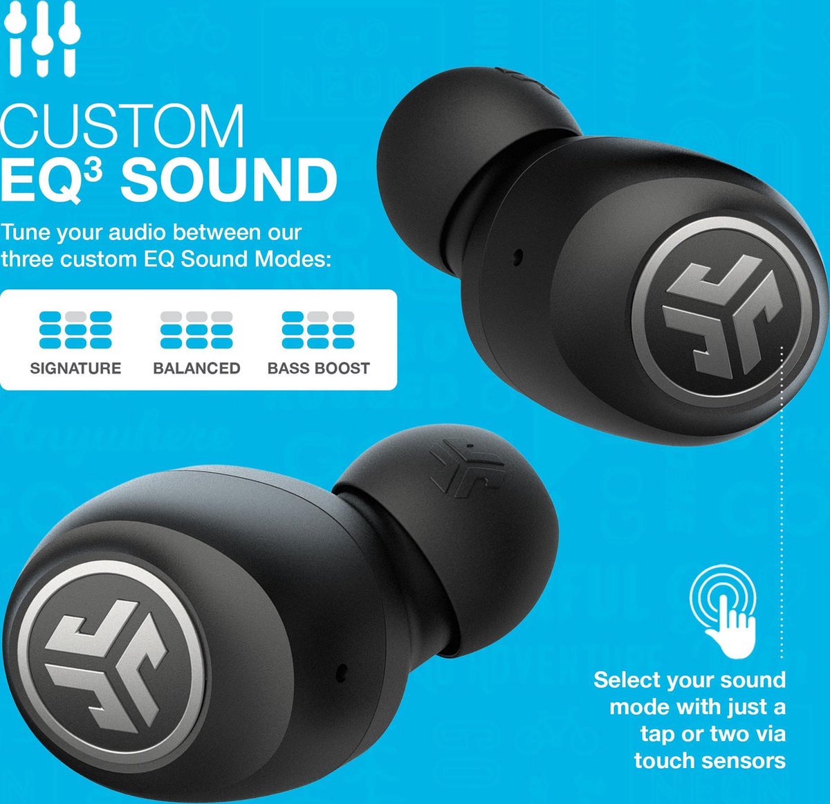 JLab Go Air Draadloze Bluetooth Oordopjes Zwart