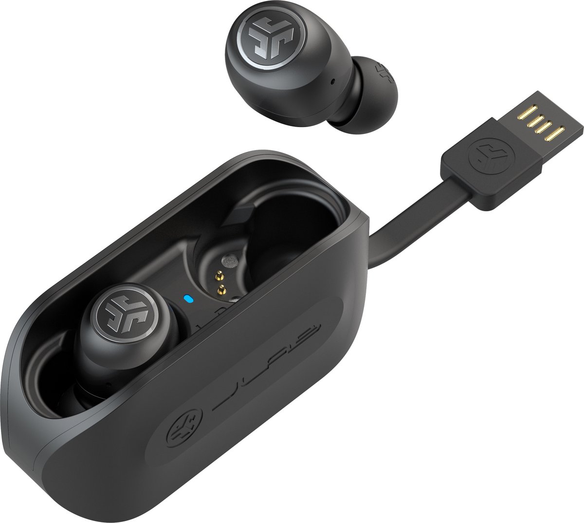 JLab Go Air Draadloze Bluetooth Oordopjes Zwart