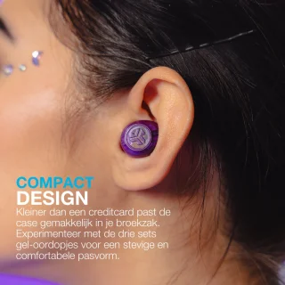 JLAB Go POP ANC Draadloze Oordopjes Clear Purple