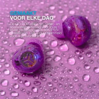 JLAB Go POP ANC Draadloze Oordopjes Clear Purple