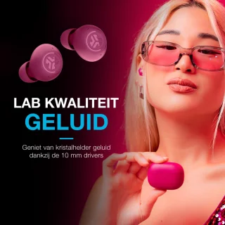 JLAB Go POP ANC Draadloze Oordopjes Fuchsia
