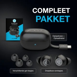 JLAB Go POP ANC Draadloze oordopjes Zwart