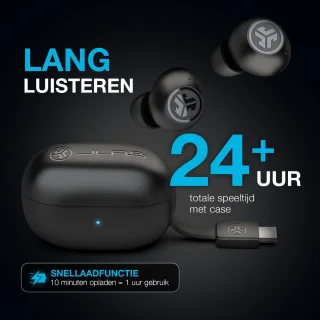 JLAB Go POP ANC Draadloze oordopjes Zwart