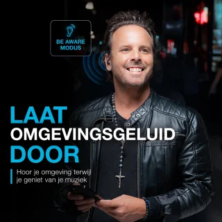 JLAB Go POP ANC Draadloze oordopjes Zwart