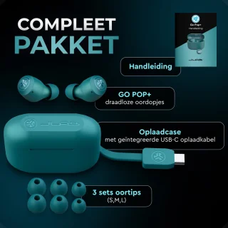 JLAB Go POP Draadloze Bluetooth Oordopjes Groen