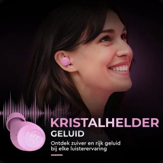 JLAB Go POP Draadloze Bluetooth Oordopjes Roze