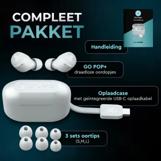 JLAB Go POP Draadloze Oordopjes Bluetooth Cloud