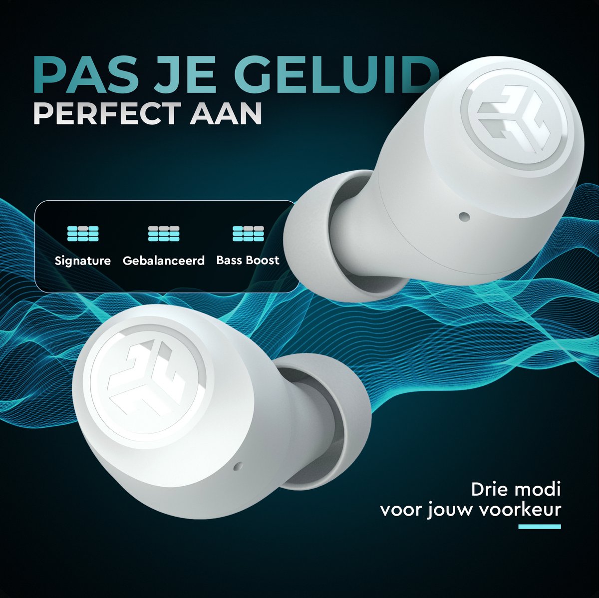 JLAB Go POP Draadloze Oordopjes Bluetooth Cloud