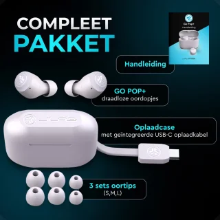 JLAB Go POP Draadloze Oordopjes Lila Roze