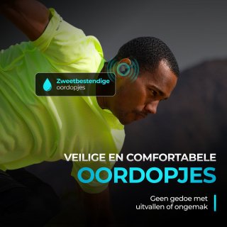 JLAB GO Sport Draadloze Bluetooth Oordopjes Zwart