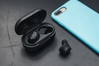 JLab JBuds Air Draadloze Bluetooth Oordopjes Zwart