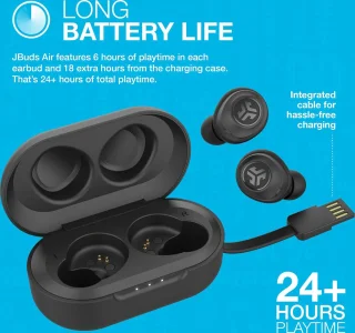 JLab JBuds Air Draadloze Bluetooth Oordopjes Zwart
