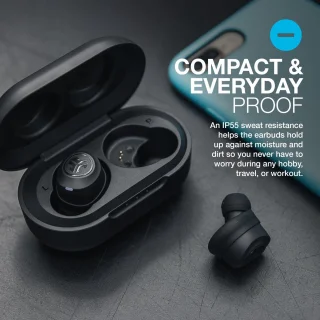 JLab JBuds Air Draadloze Bluetooth Oordopjes Zwart