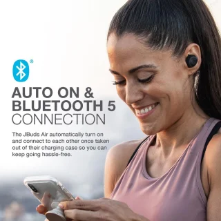 JLab JBuds Air Draadloze Bluetooth Oordopjes Zwart