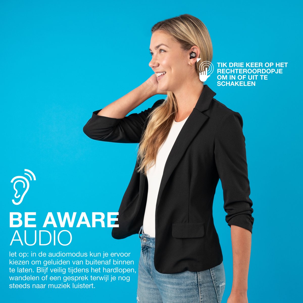 JLab JBuds Air Pro Draadloze Bluetooth Oordopjes