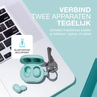 JLab JBuds Mini Bluetooth Draadloze Oordopjes Mint