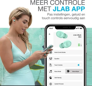 JLab JBuds Mini Bluetooth Draadloze Oordopjes Mint