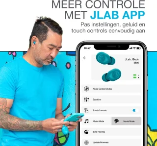 JLab JBuds Mini Draadloze Oordopjes Aqua