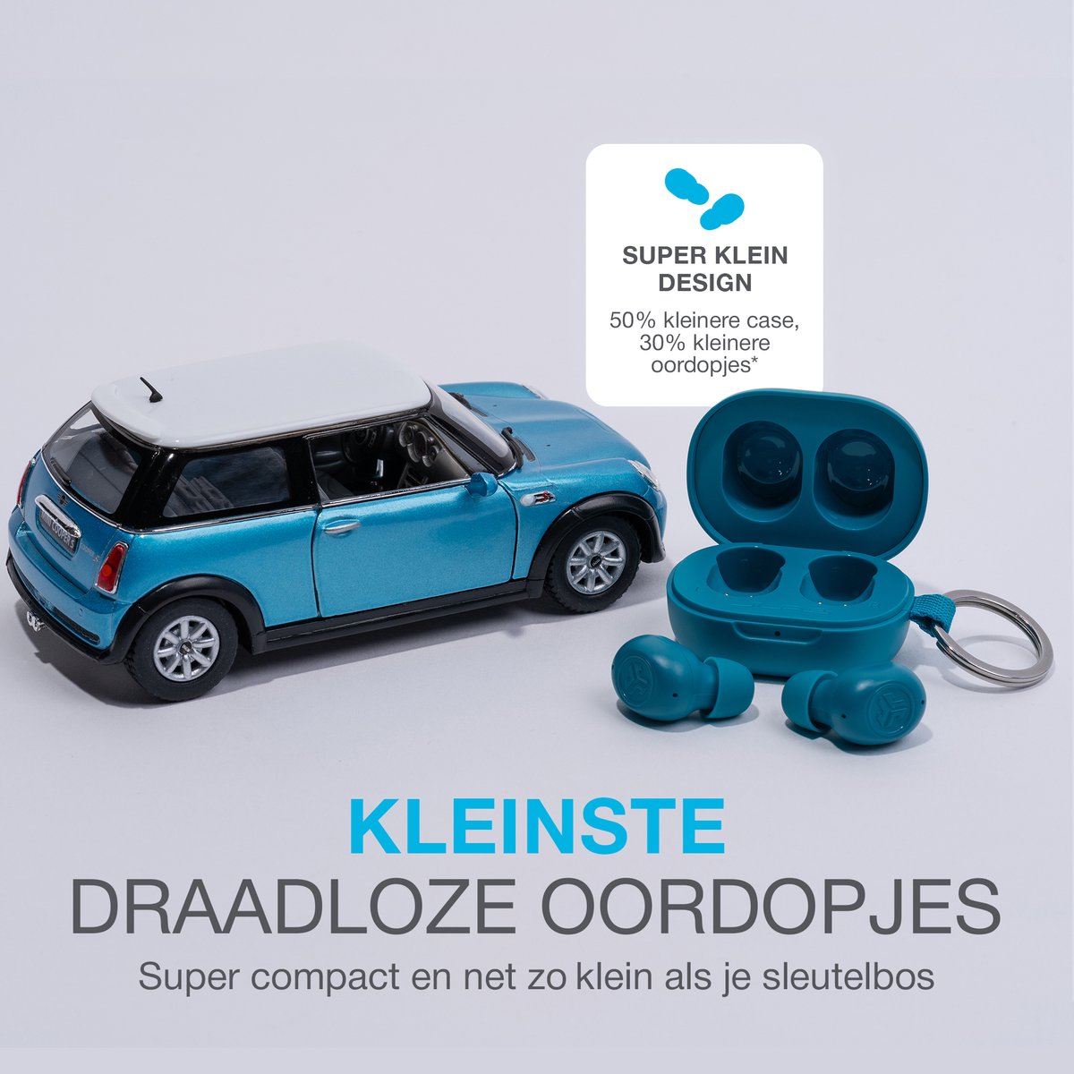 JLab JBuds Mini Draadloze Oordopjes Aqua