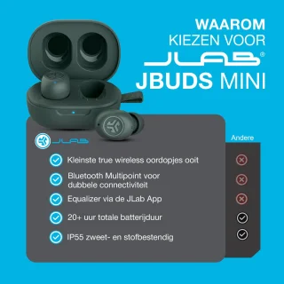 JLab JBuds Mini draadloze oordopjes groen