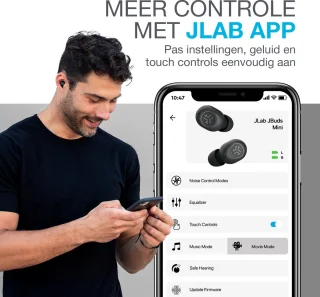 JLab JBuds Mini draadloze oordopjes zwart
