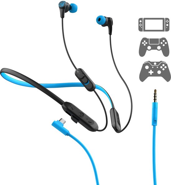JLab Play Gaming Bluetooth Oordopjes met Nekband