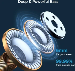 Joyroom Bluetooth Draadloze Oordopjes Zwart