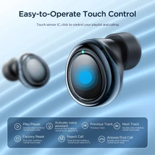 Joyroom Bluetooth Draadloze Oordopjes Zwart
