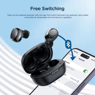 Joyroom Bluetooth Draadloze Oordopjes Zwart
