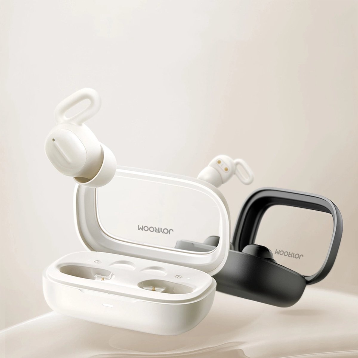 Joyroom JR-TS1 Cozydots Series draadloze Bluetooth hoofdtelefoon wit
