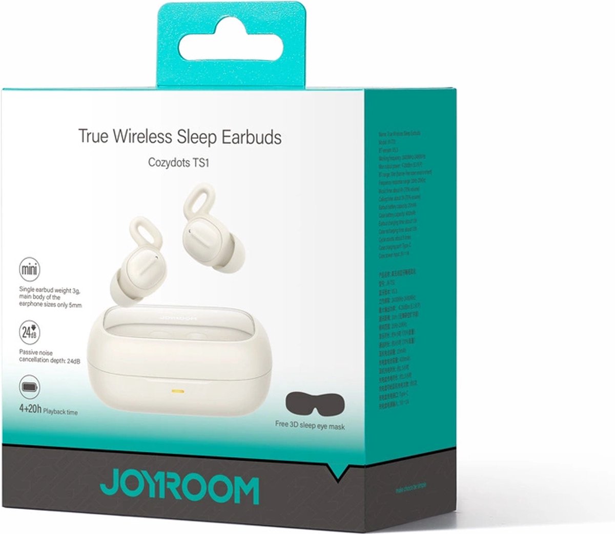 Joyroom JR-TS1 Cozydots Series draadloze Bluetooth hoofdtelefoon wit