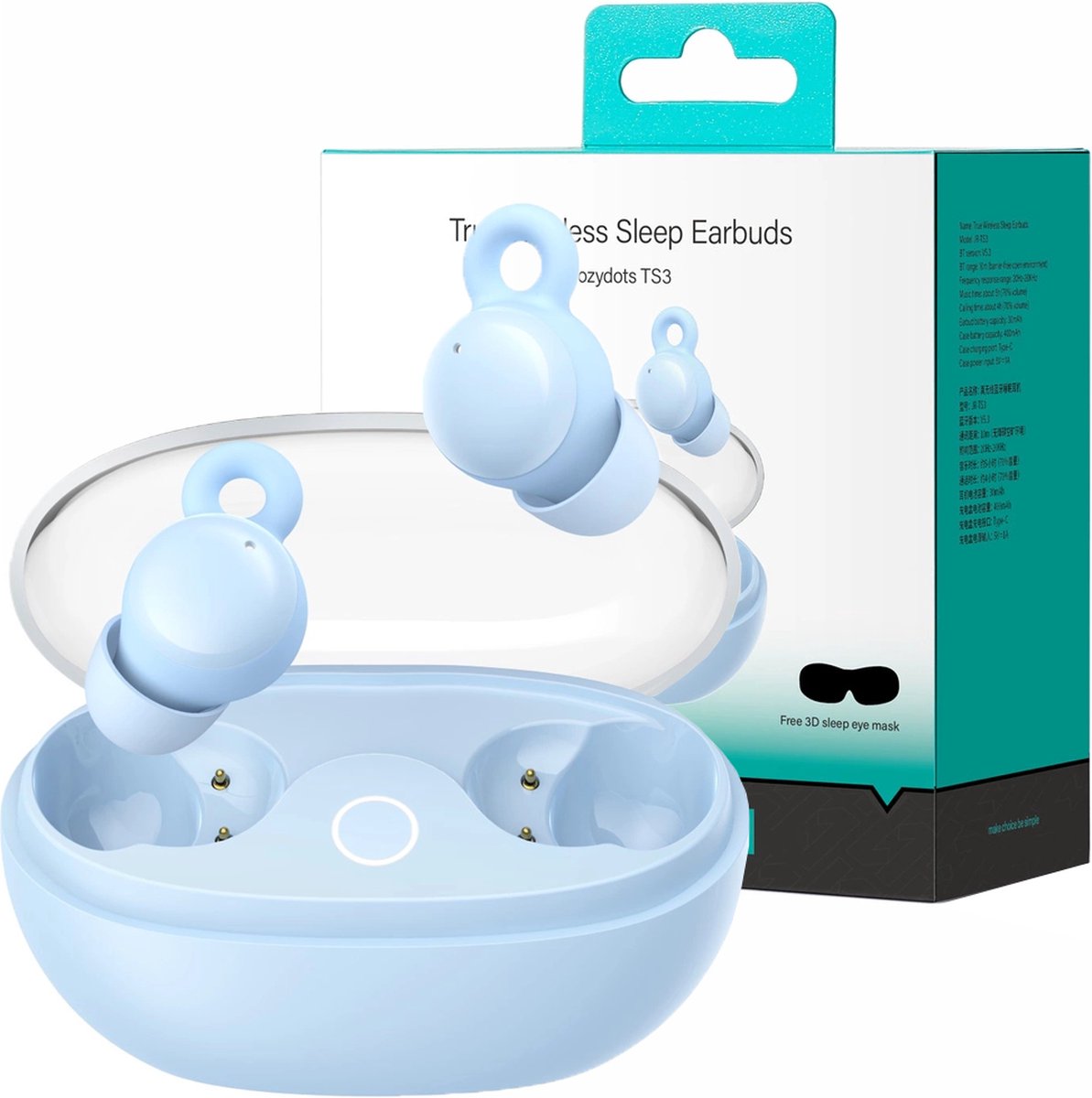 Joyroom JR-TS3 draadloze in-ear hoofdtelefoon blauw