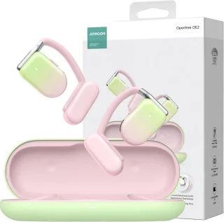 Joyroom Open Ear draadloze bone conduction oordopjes roze